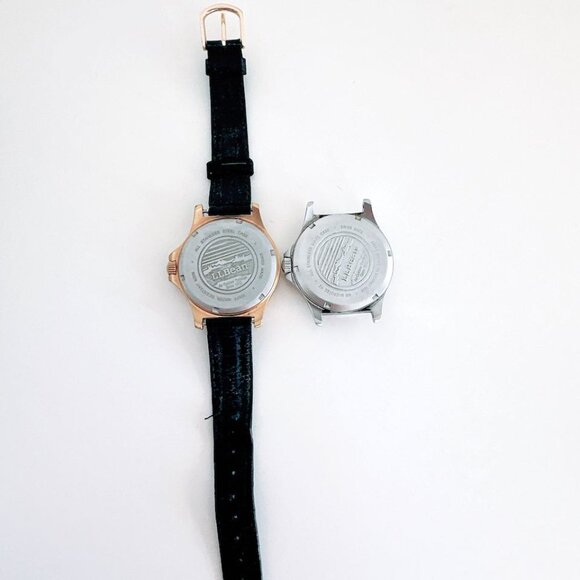 LL BEAN WATCH SWISS DATE SET OF TWO INCLUDES BOX MB MICROTEC 300FT WATER RESIST - Picture 8 of 12
